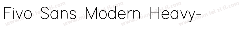 Fivo Sans Modern Heavy字体转换